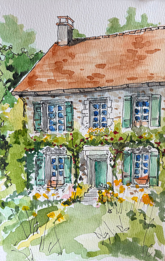 A Perfectly Imperfect Watercolor, original by Lynnie Broos Art