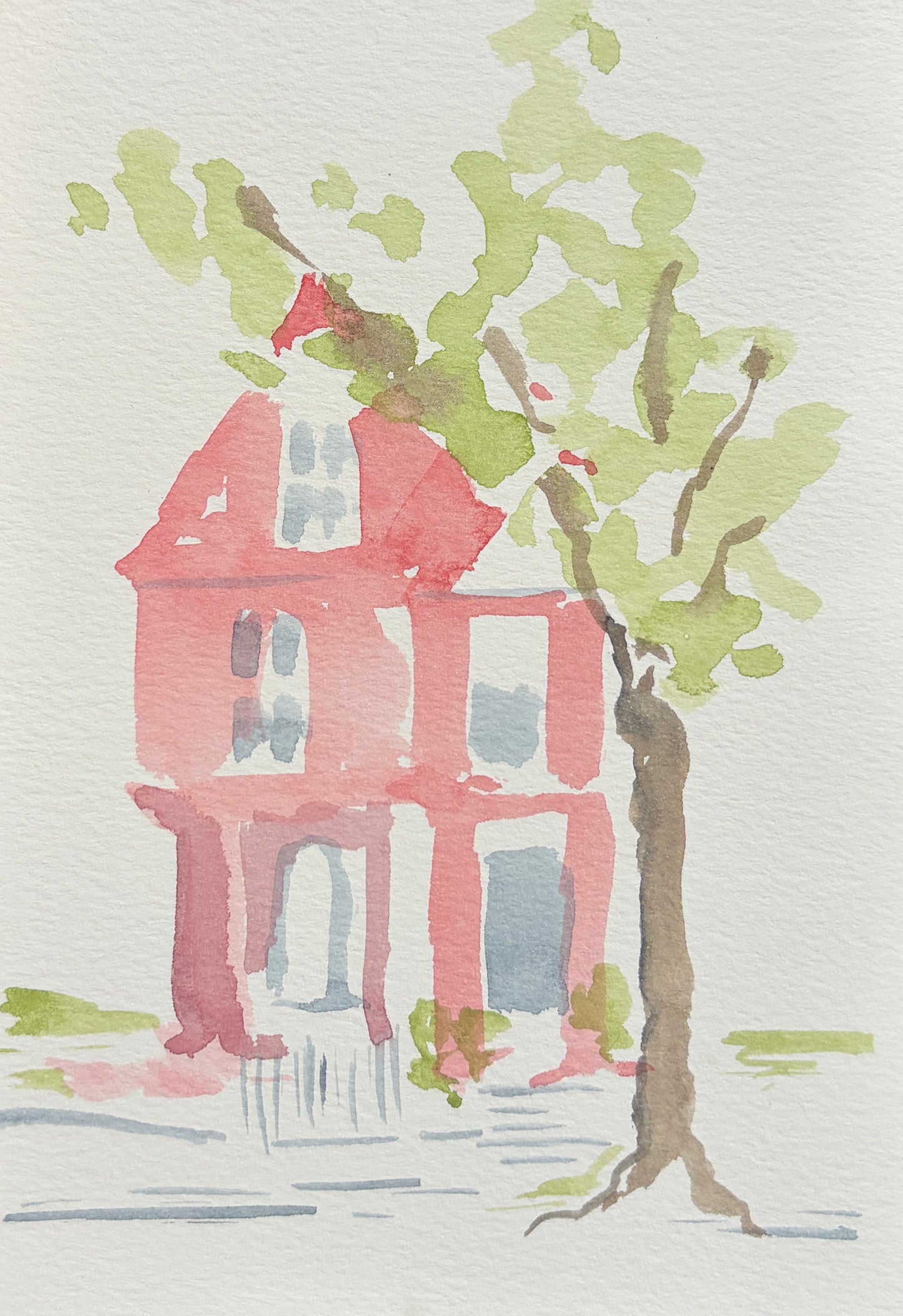 Catchy Urban Reds - Step 1: simple shapes, bold color