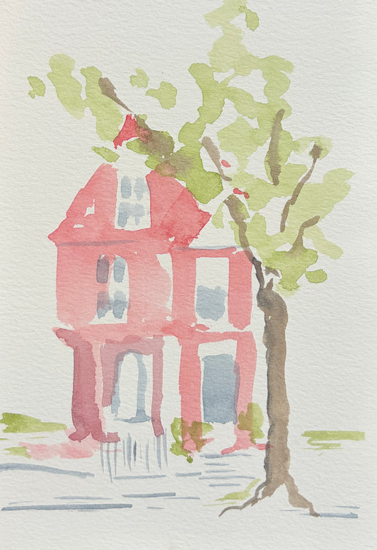 Catchy Urban Reds - Step 1: simple shapes, bold color