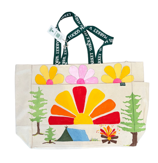 Golden Hour Camp Canvas Tote